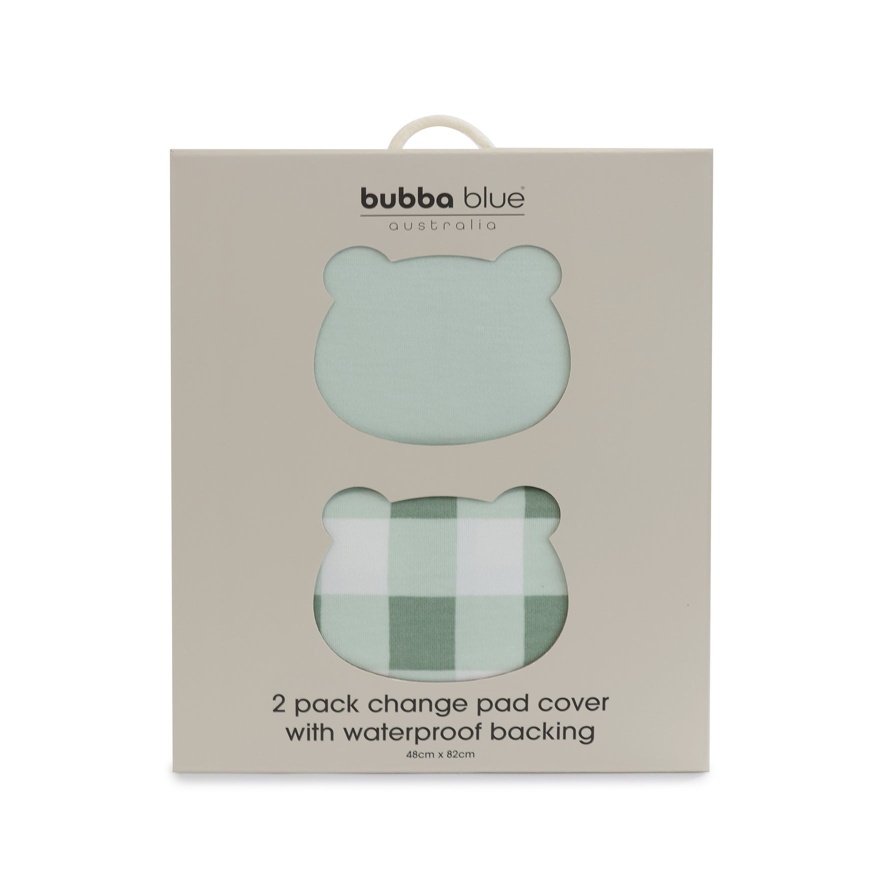 Bubba Sundae 2pk Waterproof Change Pad Covers - Greentea - Bubba Blue Australia