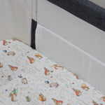 Flopsy Mopsy & Cottontail Co Sleeper/Bedside Sleeper Fitted Sheet - Bubba Blue Australia