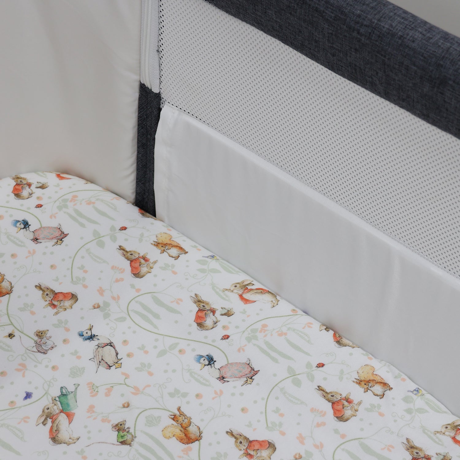 Flopsy Mopsy & Cottontail Co Sleeper/Bedside Sleeper Fitted Sheet - Bubba Blue Australia