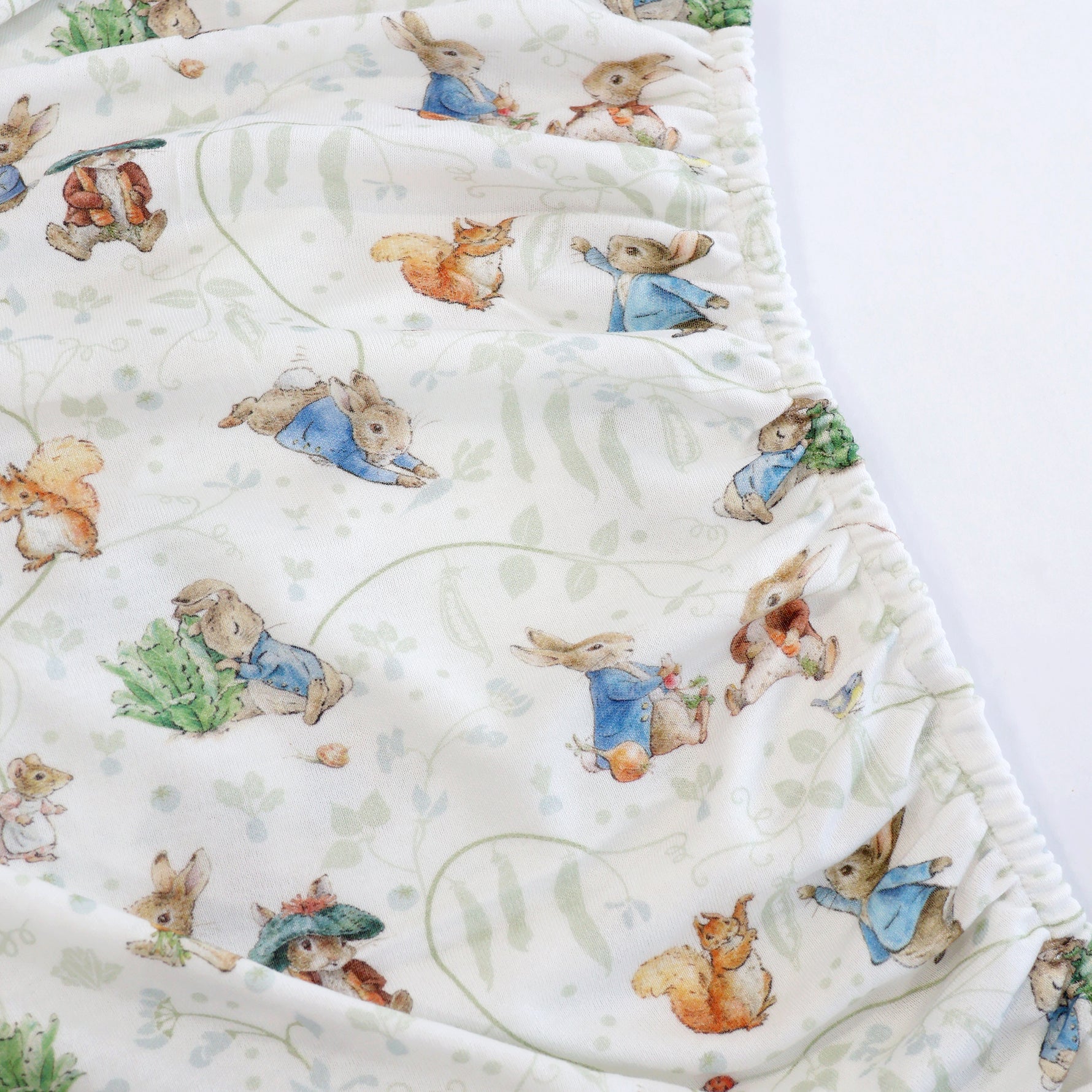 Peter Rabbit & Benjamin Bunny Co Sleeper/Bedside Sleeper Fitted Sheet - Bubba Blue Australia