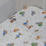 Peter Rabbit & Benjamin Bunny Co Sleeper/Bedside Sleeper Fitted Sheet - Bubba Blue Australia