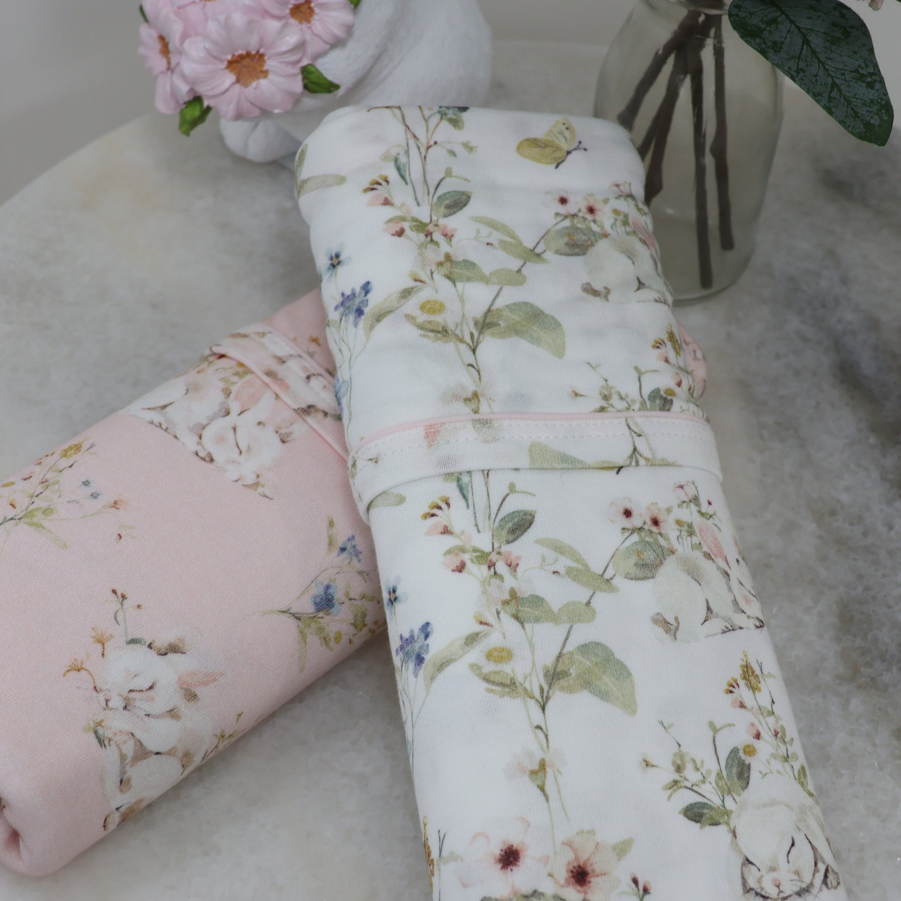 Sleeping Bunny 2pk Jersey Wraps - Bubba Blue Australia