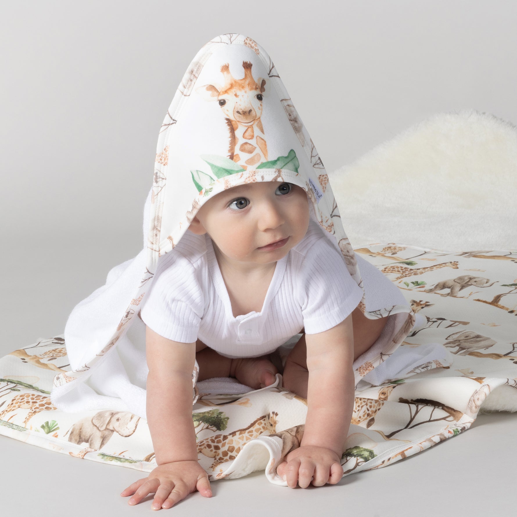 Adventure Bamboo 2pk Hooded Towels - Bubba Blue Australia