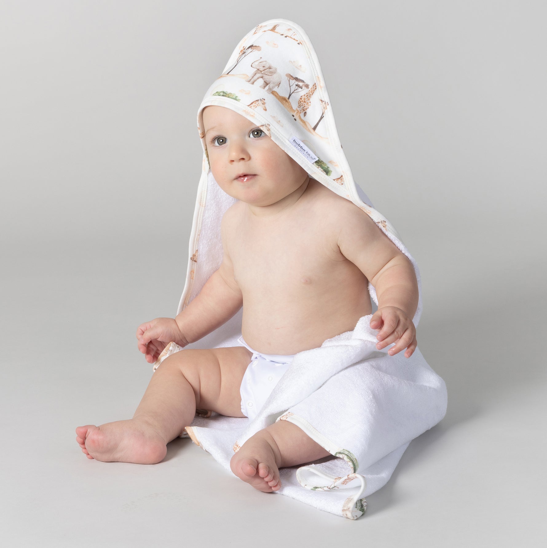 Adventure Bamboo 2pk Hooded Towels - Bubba Blue Australia