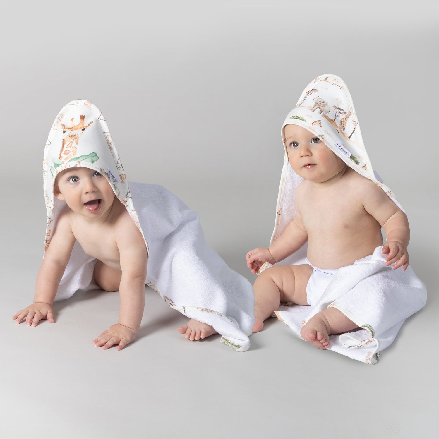 Adventure Bamboo 2pk Hooded Towels - Bubba Blue Australia