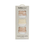 Nordic 3pk Wash Cloth Dusty Vanilla/Latte - Bubba Blue Australia