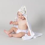 Peonies Bamboo 2pk Hooded Towels - Bubba Blue Australia