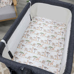 Adventure Bamboo 2pk Jersey Co Sleeper/Bedside Sleeper Fitted Sheets - Bubba Blue Australia