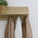 Organic Cotton 3pk Muslin Swaddle Wraps - Chestnut - Bubba Blue Australia