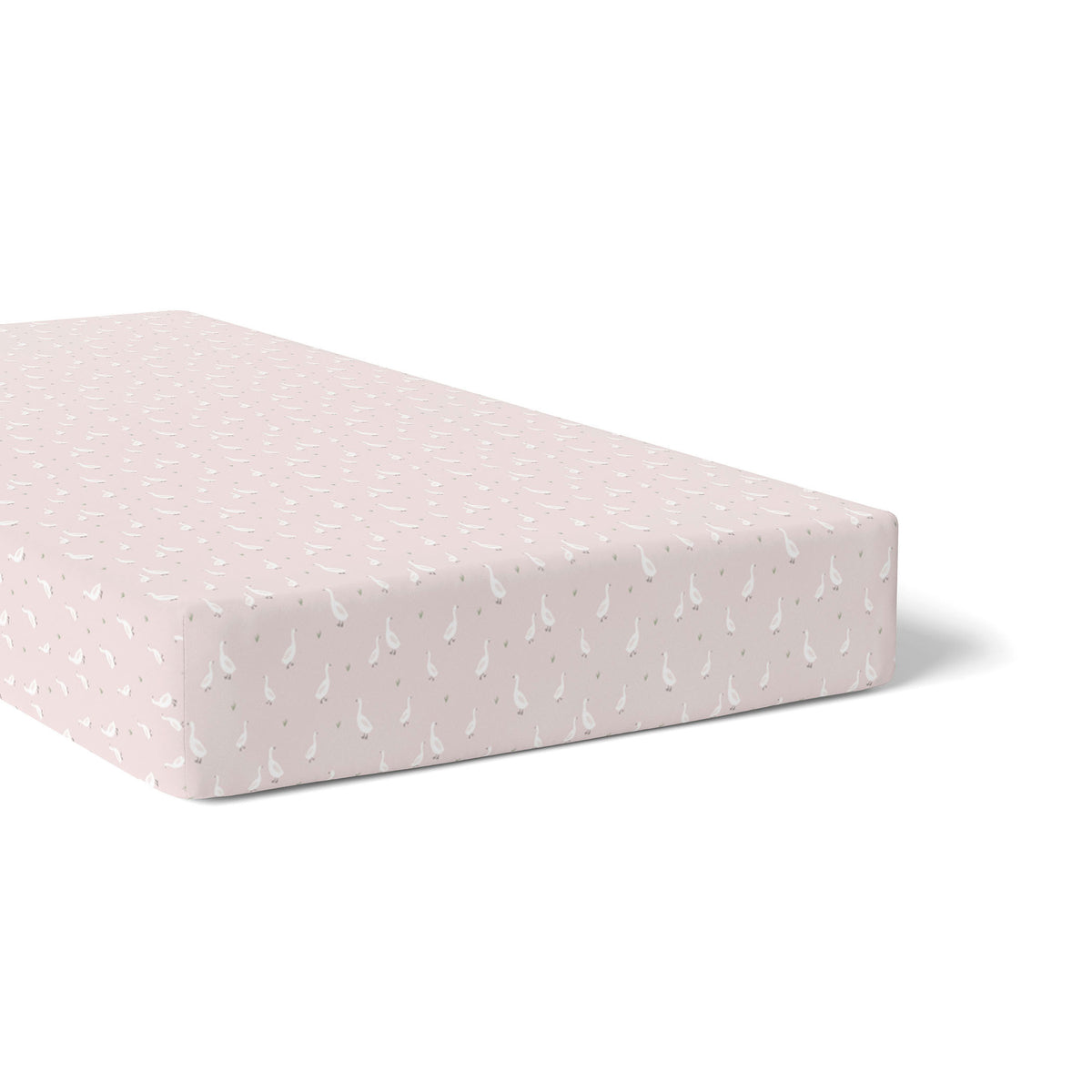 Provincial 2pk Jersey Cot Fitted Sheets - Blush/Grey - Bubba Blue Australia