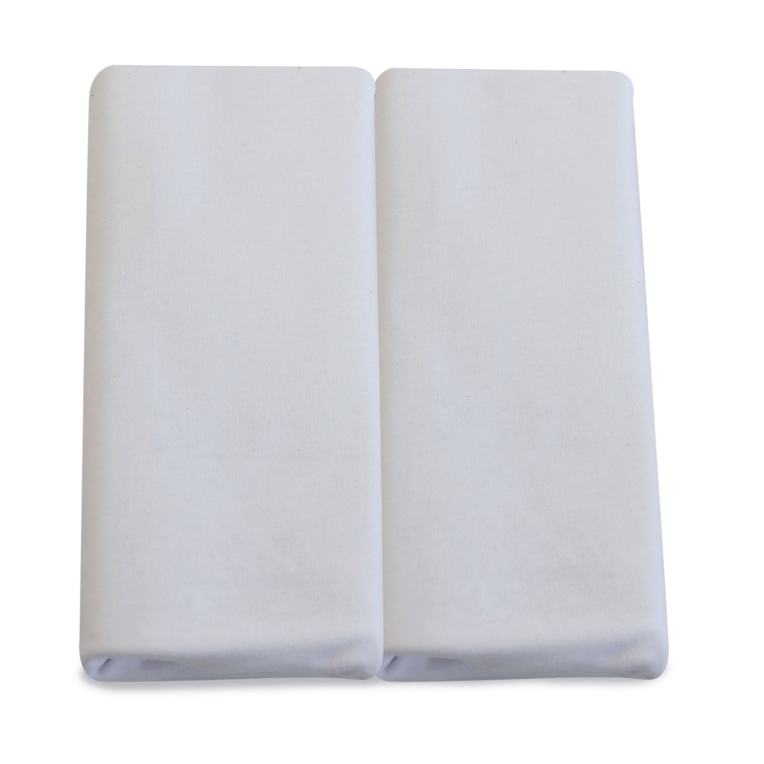 Bamboo White 2pk Moses Basket Jersey Fitted Sheets - Bubba Blue Australia