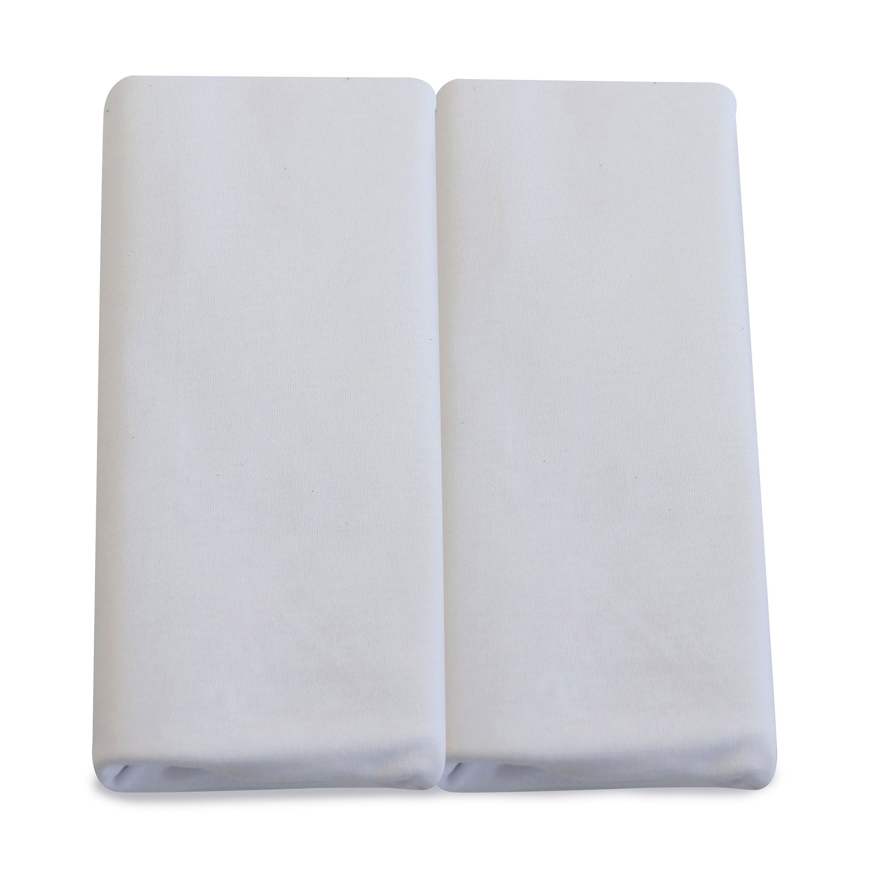 Bamboo White 2pk Moses Basket Jersey Fitted Sheets - Bubba Blue Australia