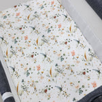 Peonies Bamboo 2pk Jersey Co Sleeper/Bedside Sleeper Fitted Sheets - Bubba Blue Australia