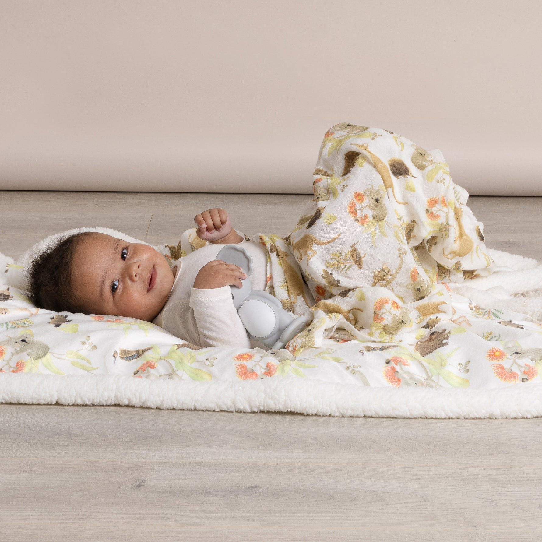 Aussie Animals 3pk Muslin Wraps - Bubba Blue Australia