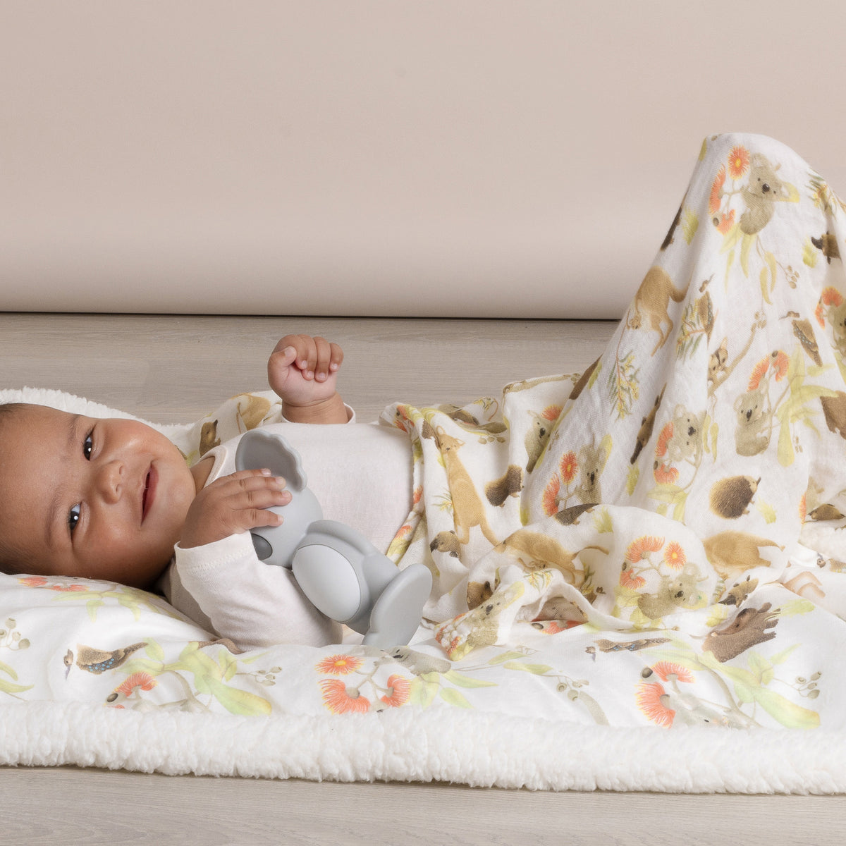 Aussie Animals 3pk Muslin Wraps - Bubba Blue Australia