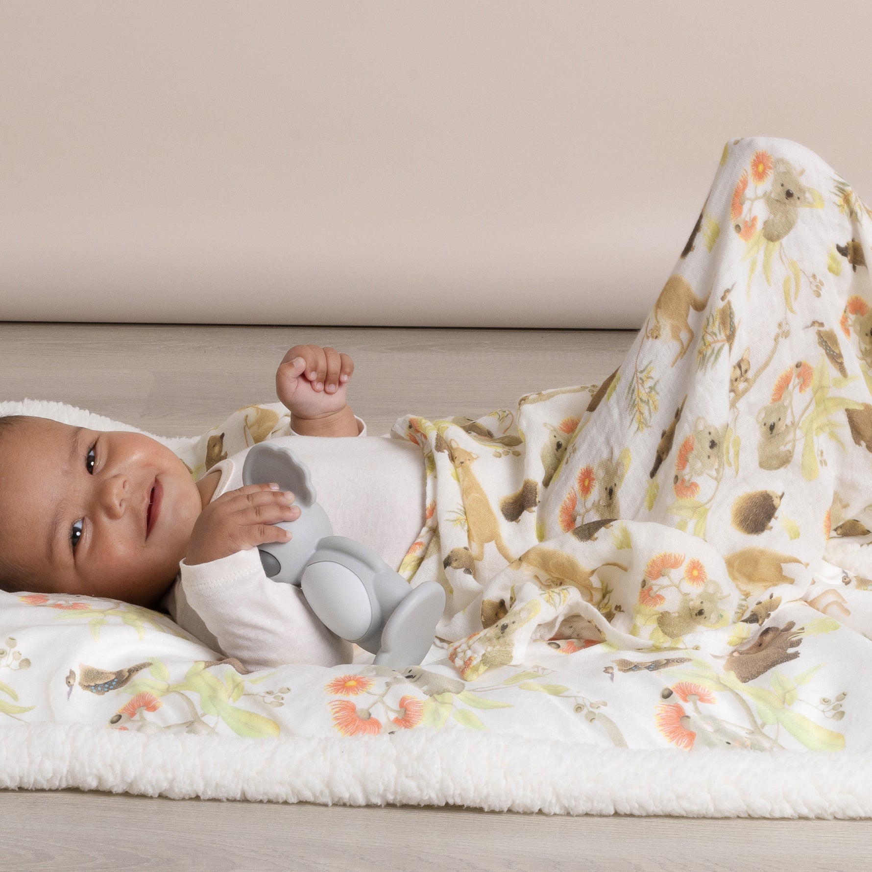 Aussie Animals 3pk Muslin Wraps - Bubba Blue Australia