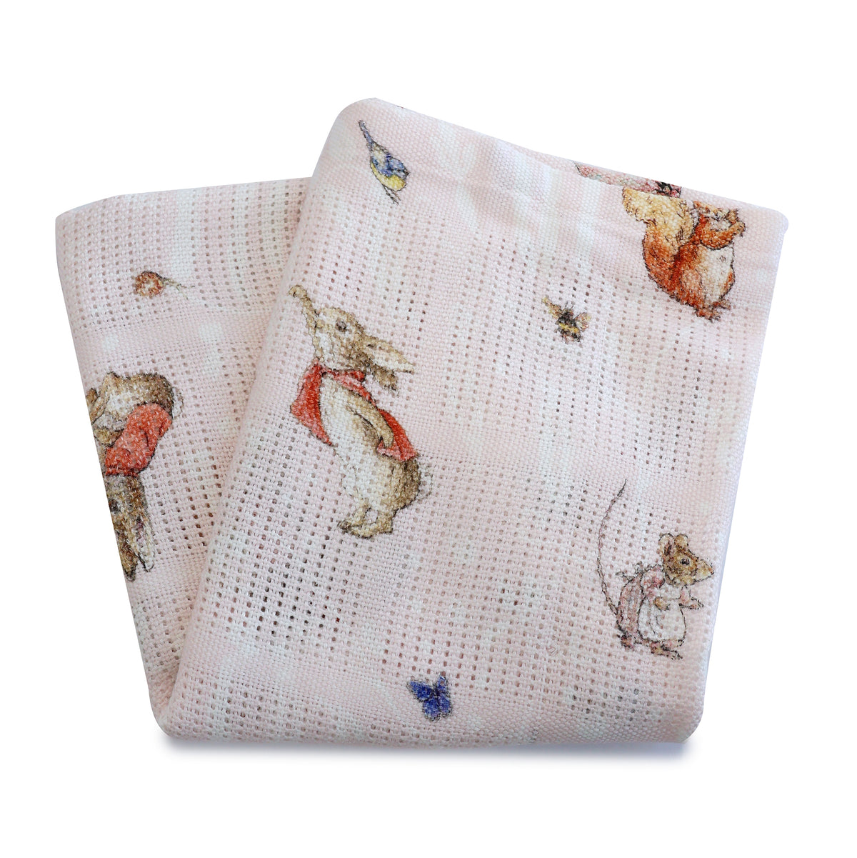 Flopsy Mopsy & Cottontail Cellular Blanket - Bubba Blue Australia