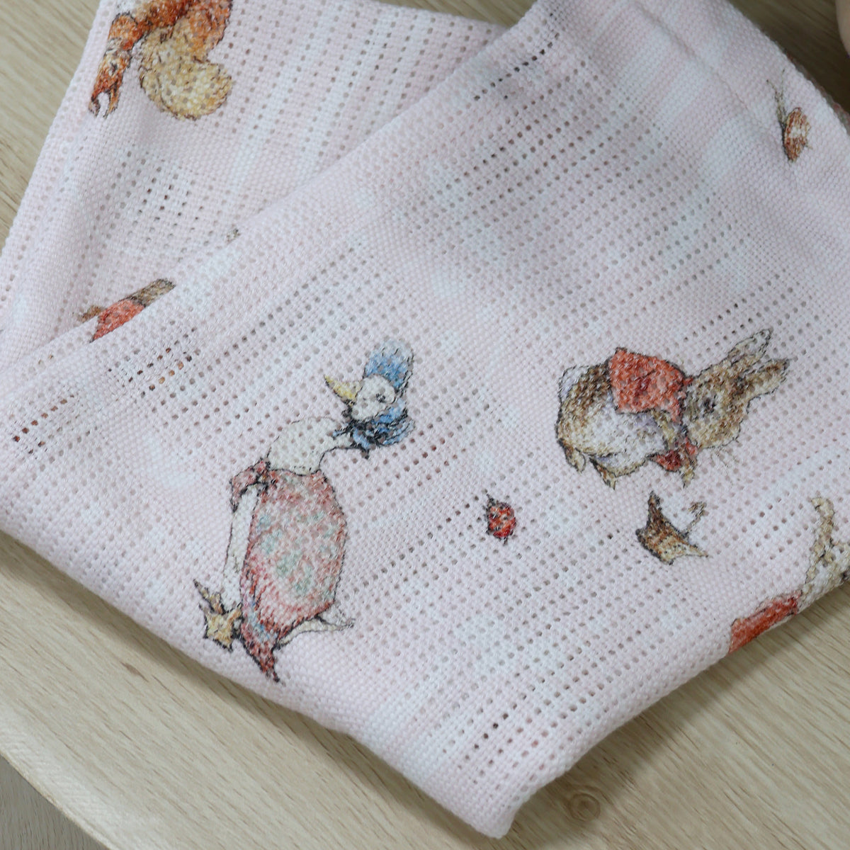 Flopsy Mopsy & Cottontail Cellular Blanket - Bubba Blue Australia