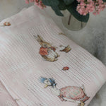 Flopsy Mopsy & Cottontail Cellular Blanket - Bubba Blue Australia