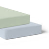 Confetti 2pk Jersey Cot Fitted Sheets Blue/Sage