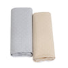 Confetti 2pk Jersey Cot Fitted Sheets Grey/Taupe