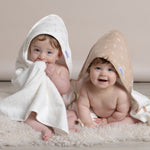 Organic Cotton 2pk Hooded Towels - Chestnut - Bubba Blue Australia