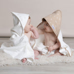 Organic Cotton 2pk Hooded Towels - Chestnut - Bubba Blue Australia