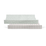 Provincial 2pk Waterproof Change Pad Covers - Olive/Taupe - Bubba Blue Australia