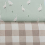 Provincial 2pk Waterproof Change Pad Covers - Olive/Taupe - Bubba Blue Australia