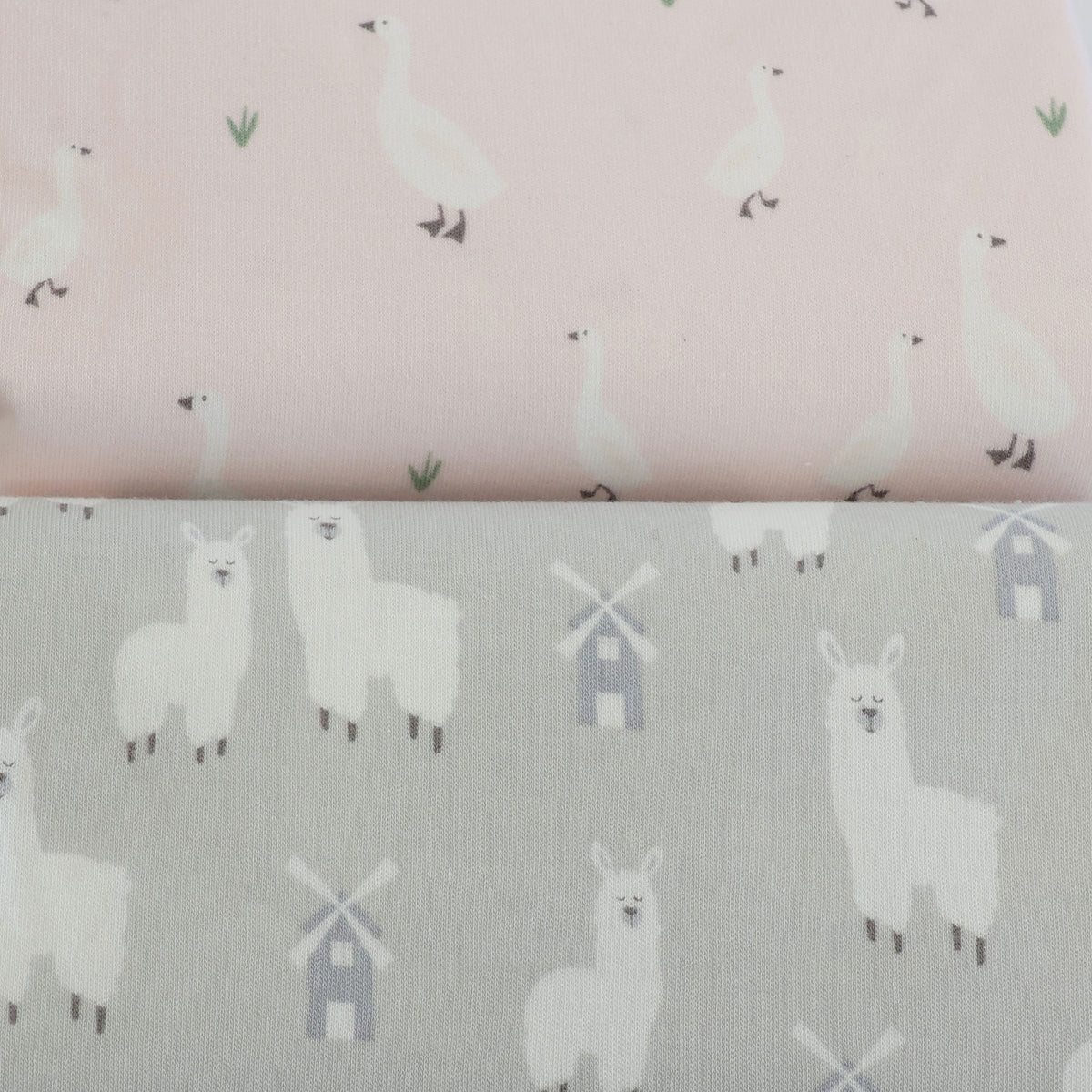 Provincial 2pk Waterproof Change Pad Covers - Blush/Grey - Bubba Blue Australia
