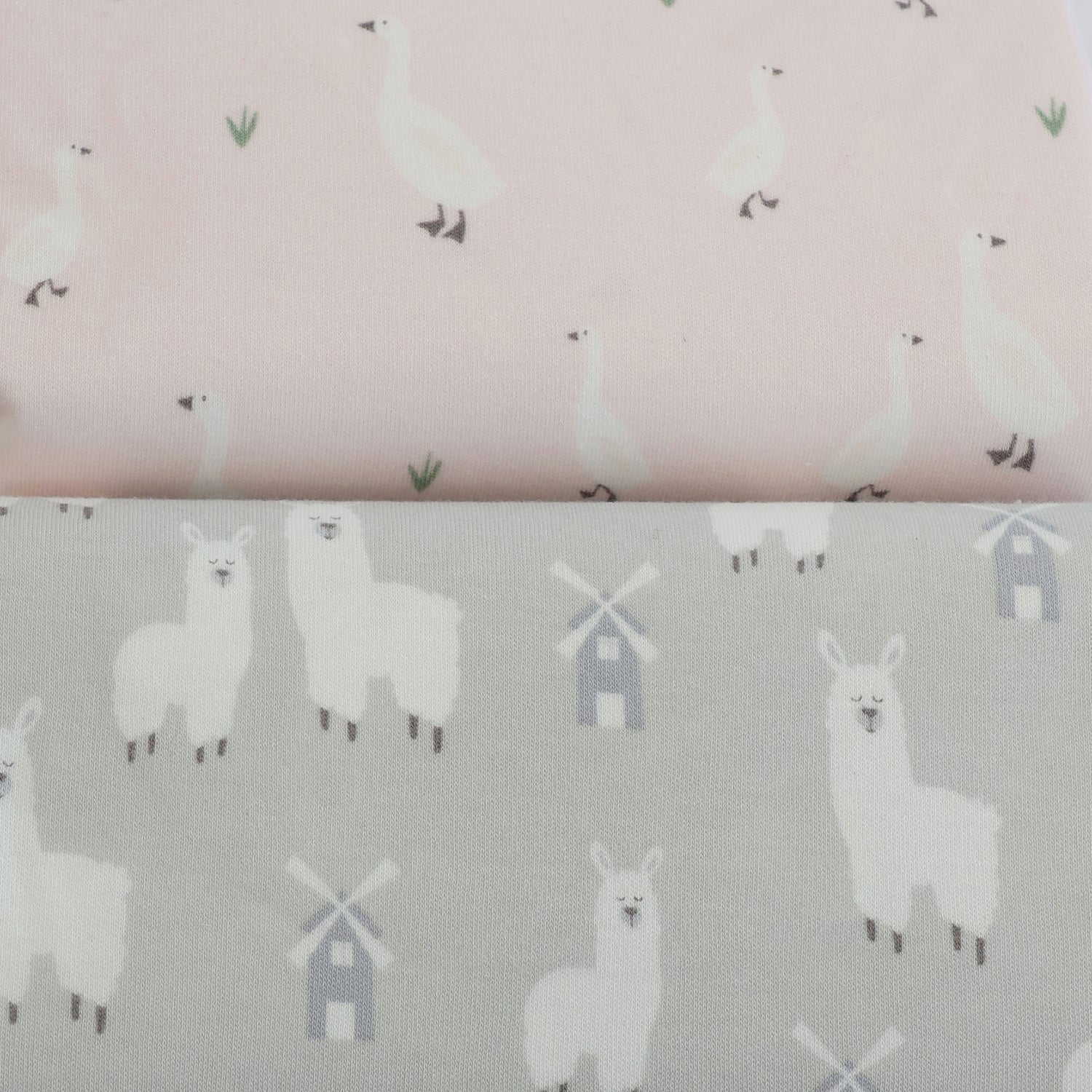 Provincial 2pk Waterproof Change Pad Covers - Blush/Grey - Bubba Blue Australia