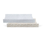 Provincial 2pk Waterproof Change Pad Covers - Sky/Almond - Bubba Blue Australia