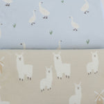 Provincial 2pk Waterproof Change Pad Covers - Sky/Almond - Bubba Blue Australia