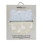 Provincial 2pk Waterproof Change Pad Covers - Sky/Almond - Bubba Blue Australia