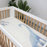 Jurassic Bamboo 2pk Jersey Cot Fitted Sheets - Bubba Blue Australia