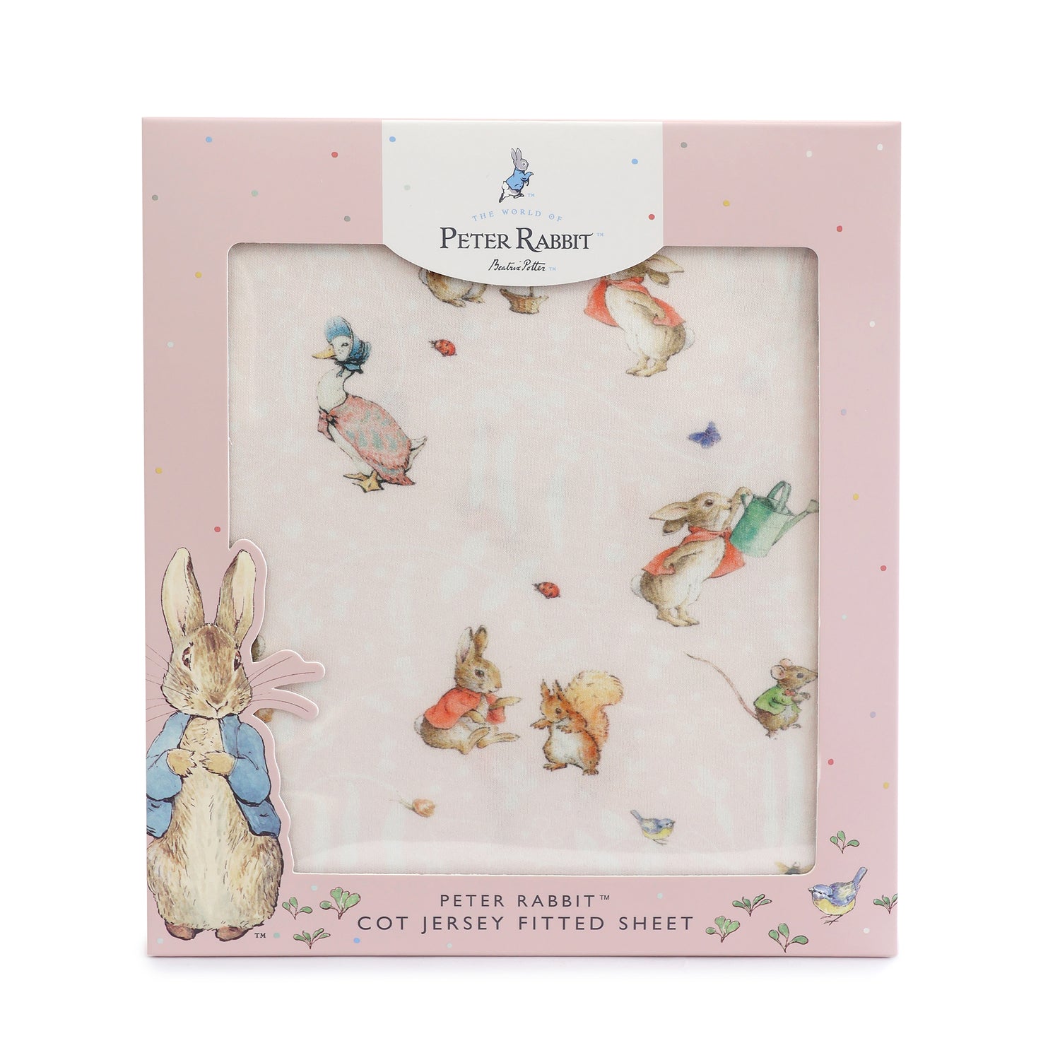 Flopsy Mopsy & Cottontail Cot Fitted Sheet - Bubba Blue Australia