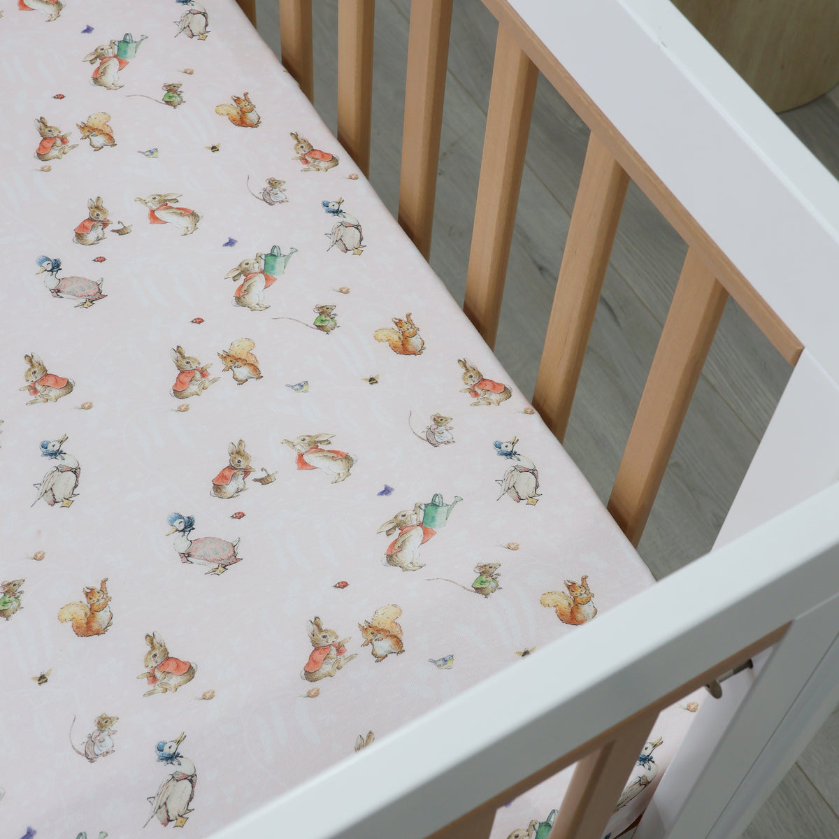 Flopsy Mopsy & Cottontail Cot Fitted Sheet - Bubba Blue Australia