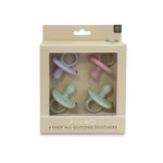 PLUM 4pk Silicone Soothers Mystery Box NB-6M - Bubba Blue Australia