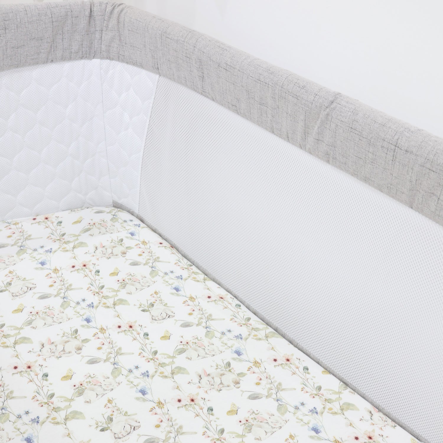 Sleeping Bunny Jersey Co Sleeper/Bedside Sleeper Fitted Sheet - Bubba Blue Australia