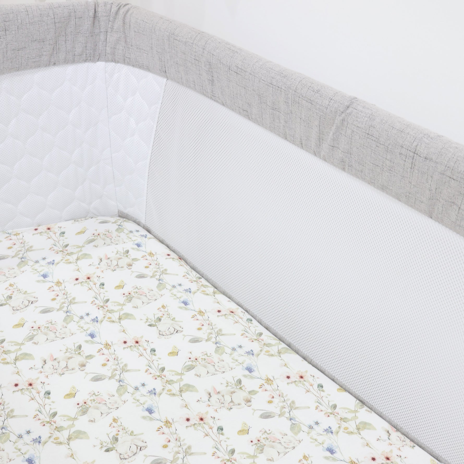 Sleeping Bunny Jersey Co Sleeper/Bedside Sleeper Fitted Sheet - Bubba Blue Australia