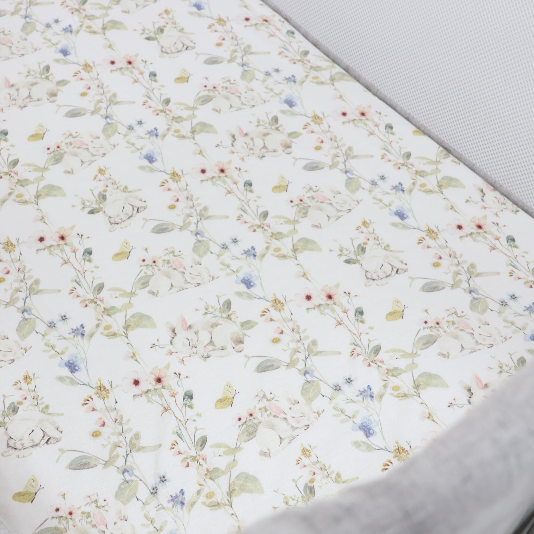 Sleeping Bunny Jersey Co Sleeper/Bedside Sleeper Fitted Sheet - Bubba Blue Australia
