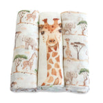 Adventure Bamboo 3pk Muslin Wraps - Bubba Blue Australia