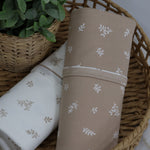 Organic Cotton 2pk Jersey Swaddle Wraps - Chestnut - Bubba Blue Australia