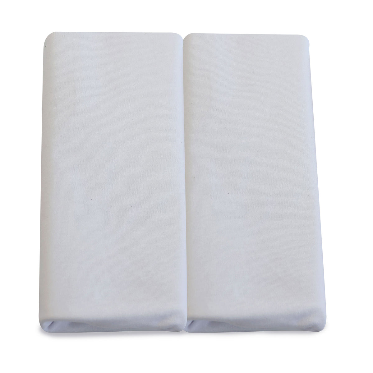 Bamboo White 2pk Co Sleeper/Bedside Sleeper Jersey Fitted sheets - Bubba Blue Australia