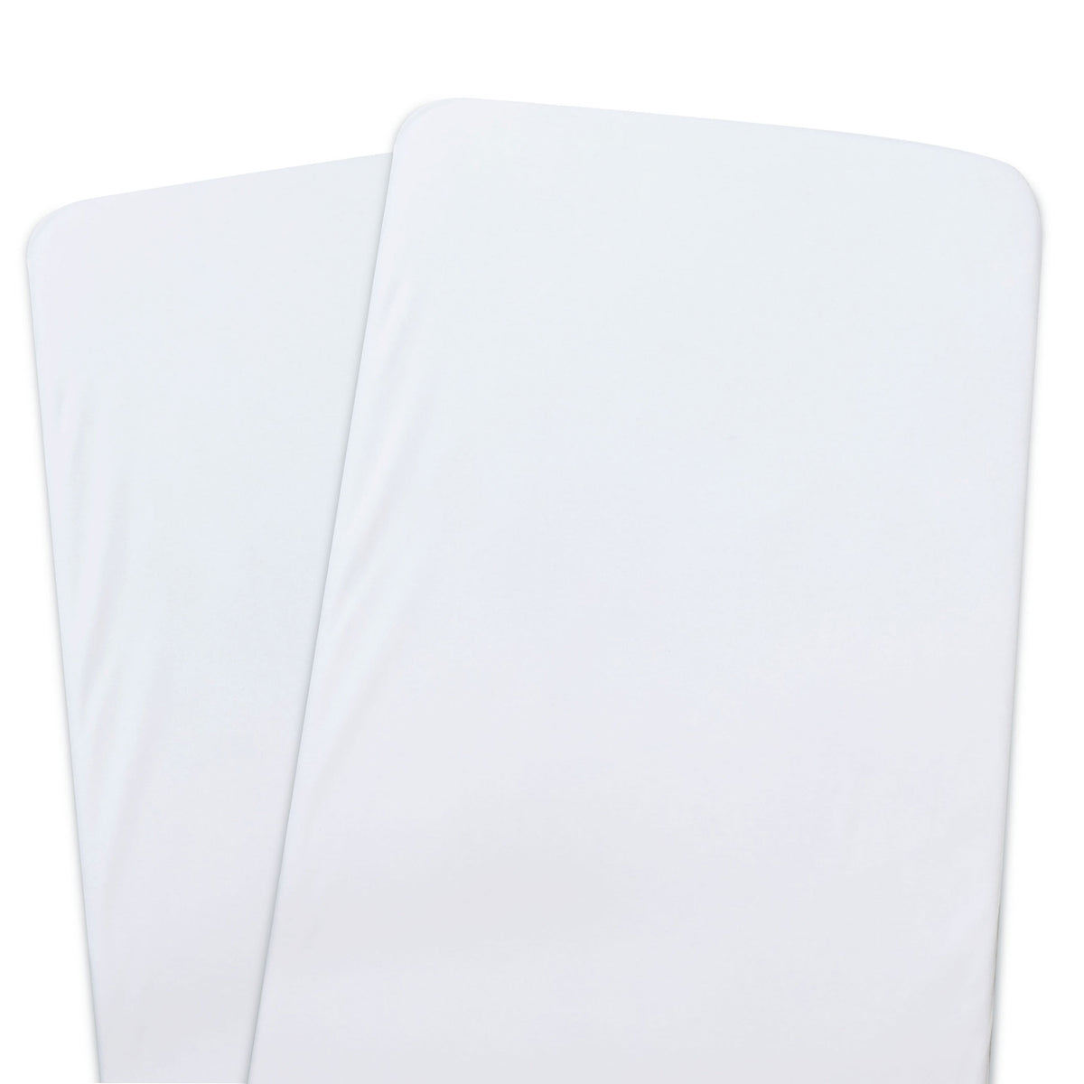 Bamboo White 2pk Co Sleeper/Bedside Sleeper Jersey Fitted sheets - Bubba Blue Australia