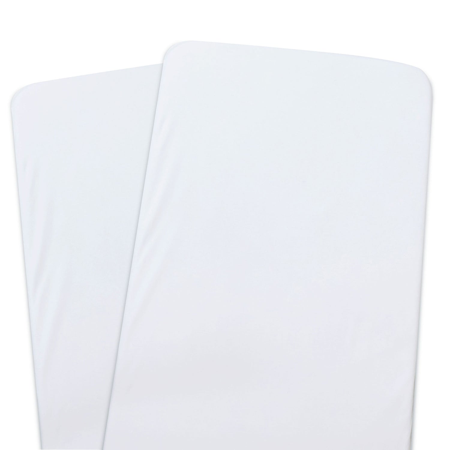Bamboo White 2pk Co Sleeper/Bedside Sleeper Jersey Fitted sheets - Bubba Blue Australia