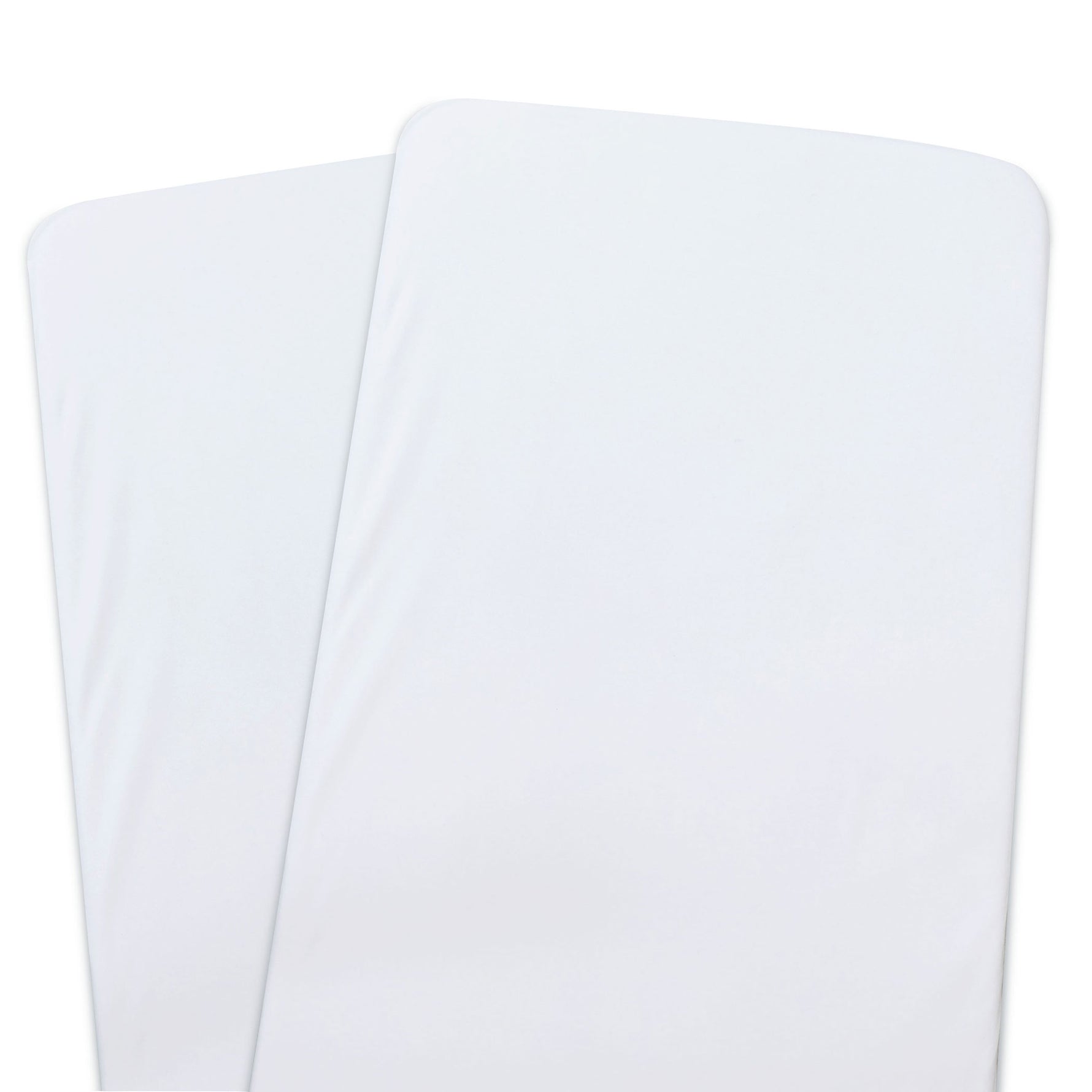 Bamboo White 2pk Co Sleeper/Bedside Sleeper Jersey Fitted sheets - Bubba Blue Australia
