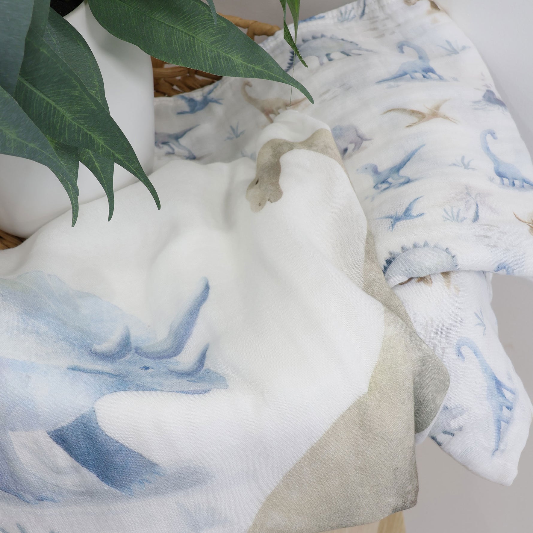 Jurassic Bamboo 3pk Muslin Wraps - Bubba Blue Australia