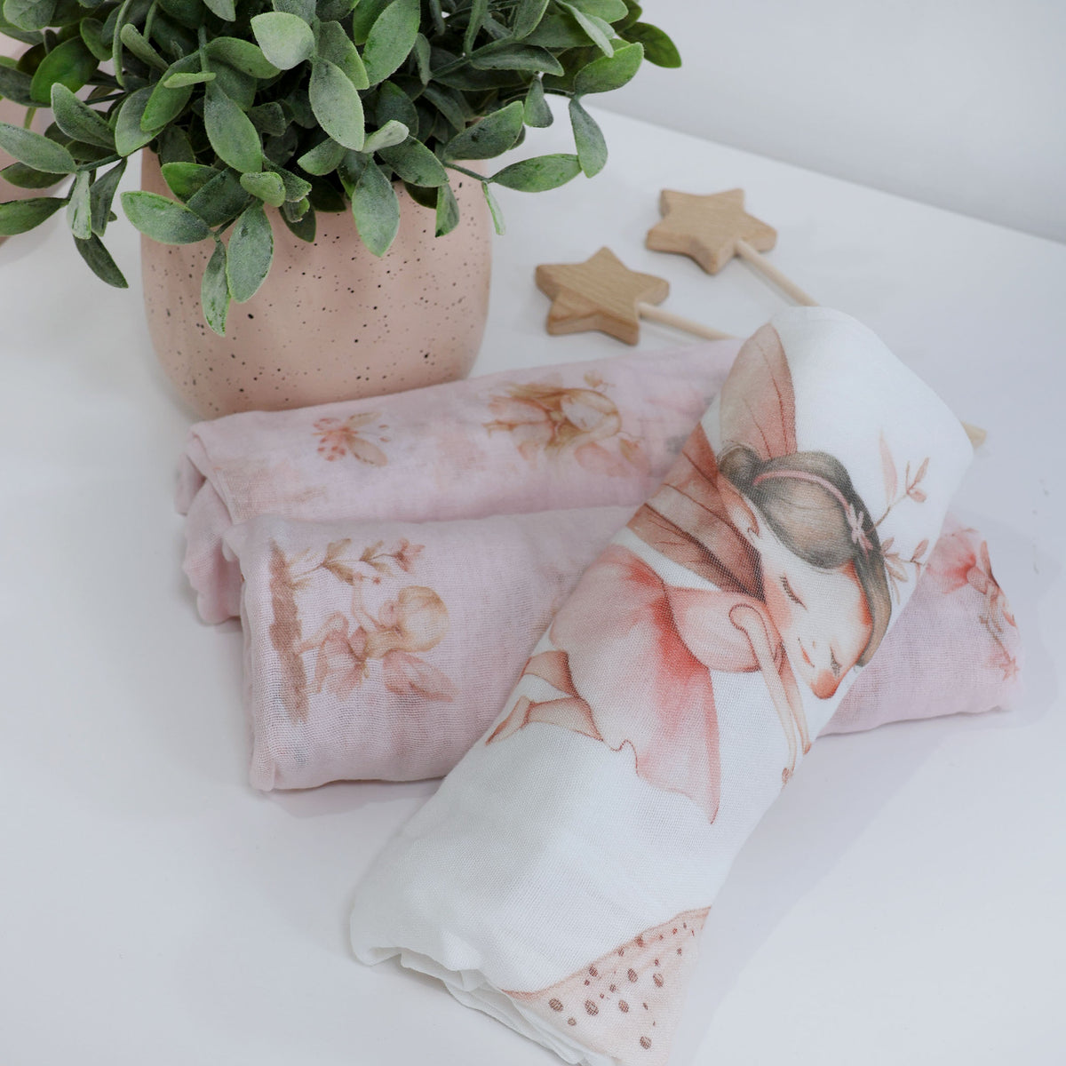 Fairy Princess 3pk Muslin Wraps