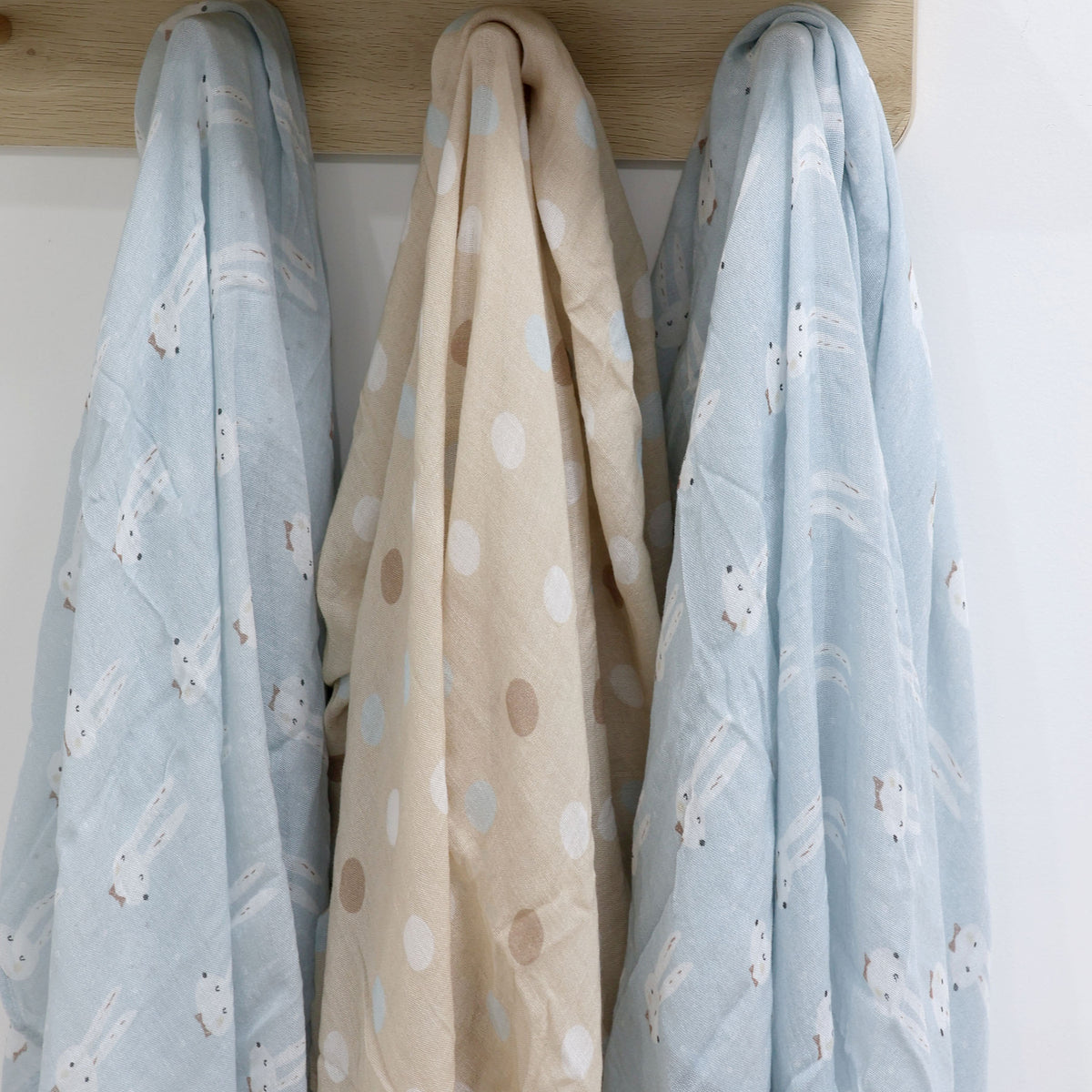 Mr. Rabbit 3pk Muslin Wraps